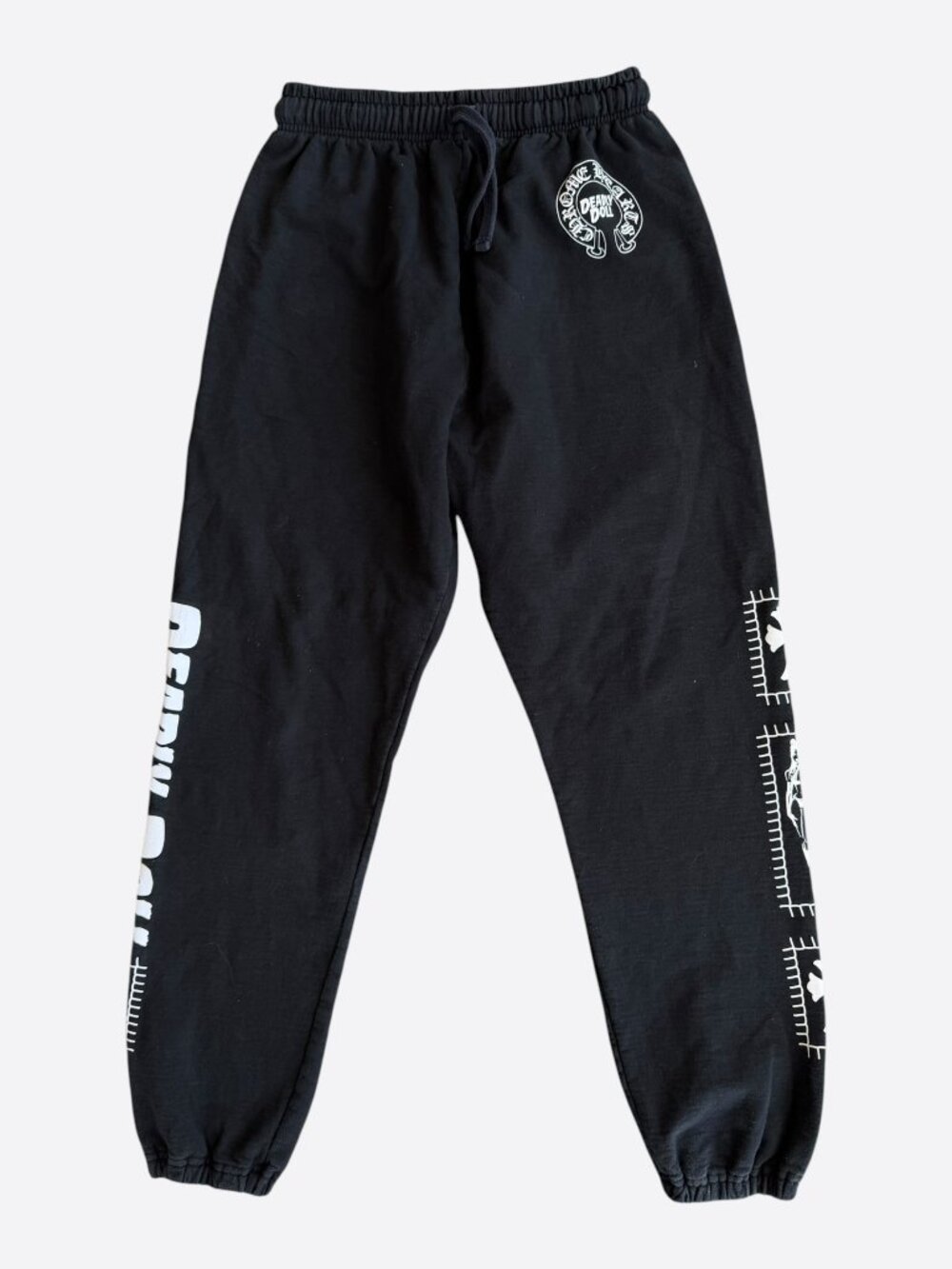 Chrome Hearts Black & White Deadly Doll Sweatpants